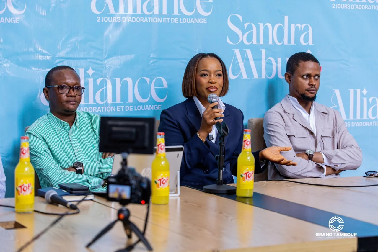 Sandra Mbuyi face à la presse au Grand Tambour : deux jours de gospel pour renouer avec son public